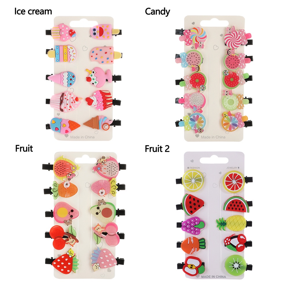 Kẹp tóc hình trái cây hoạt hình MIHAN1 cho bé gái