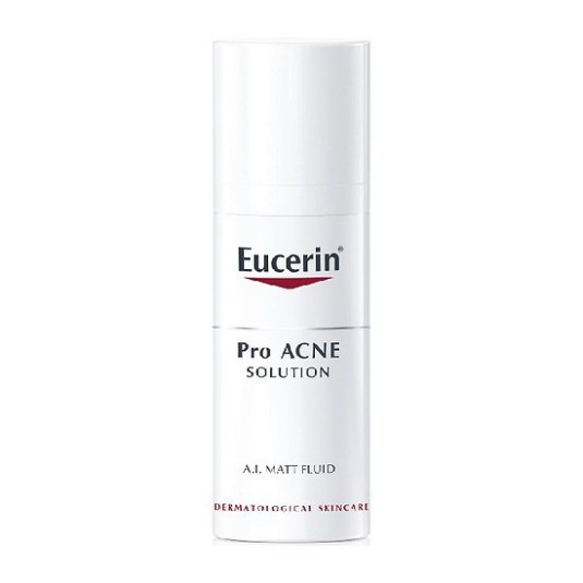 1211 CHỢ SỈ- EUCERIN KEM DƯỠNG KIỀM DẦU, GIẢM MỤN PRO ACNE A.I MATT FUID 50ML