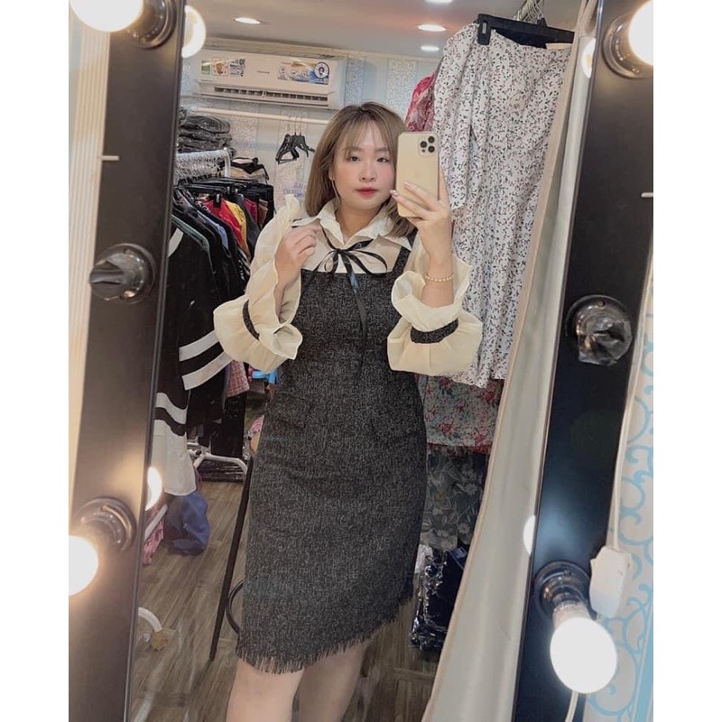 ĐẦM DẠ TAY DÀI BIGSIZE 60-90kg (có size)