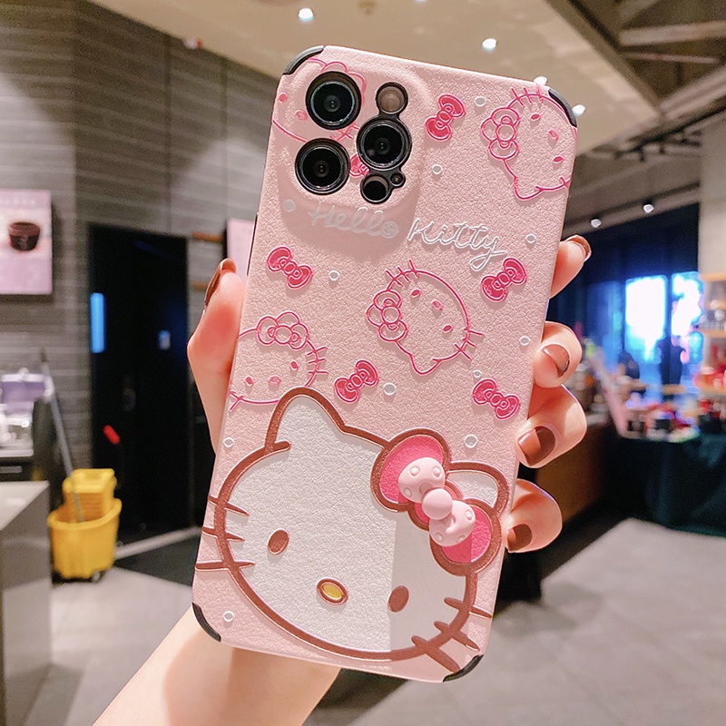 Sanrio Ốp lưng hình Hello Kitty dễ thương cho iPhone