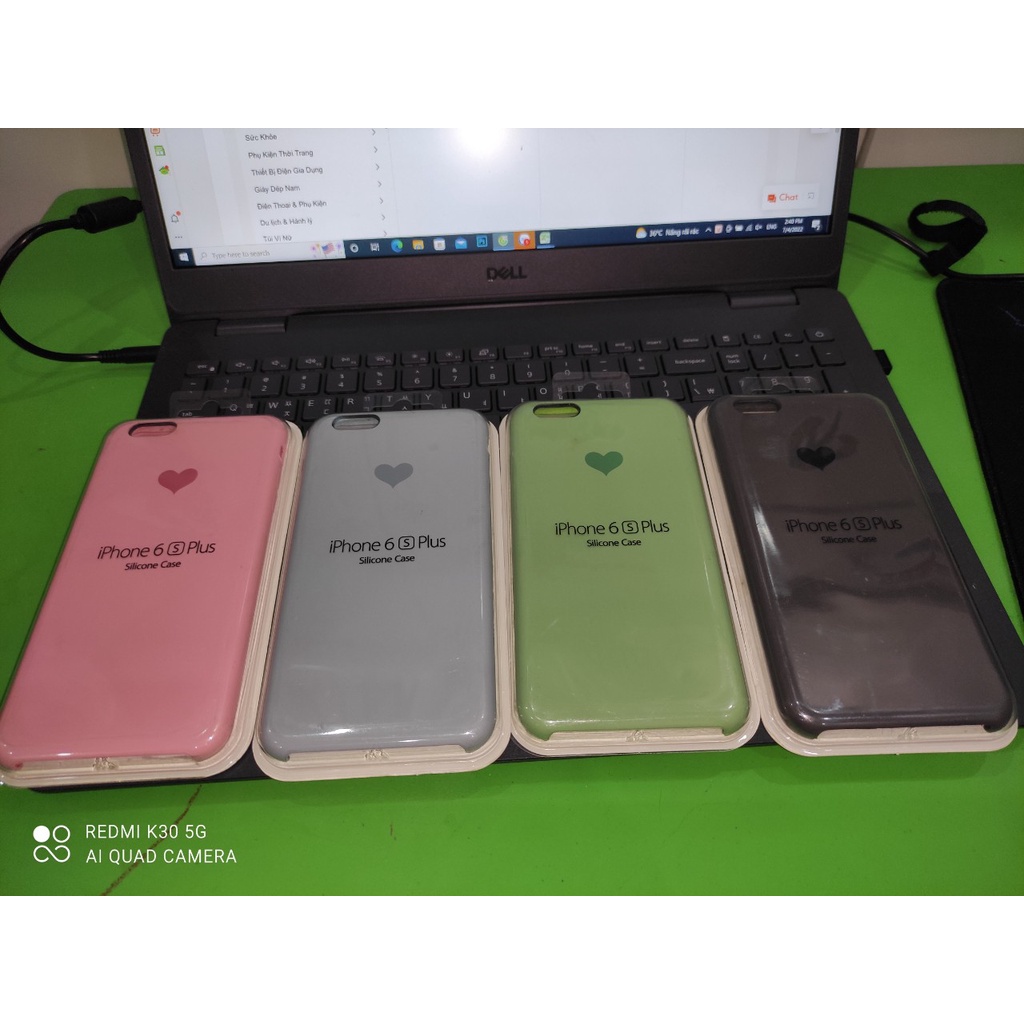 Ốp lưng điện thoại nhiều màu in hình trái tim cho điện thoại 6P/6Splus/7P/8P/X/Xs/Xsmax
