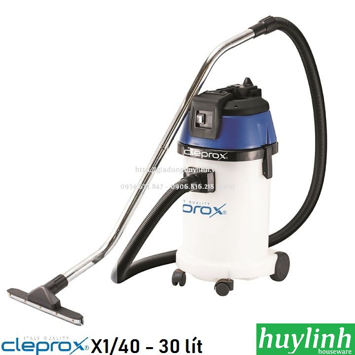 [Mã ELHA22 giảm 6% đơn 300K] Máy hút bụi công nghiệp khô và ướt CleproX X1/40 - 30 lít