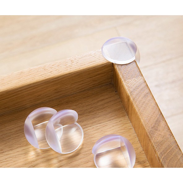 Miếng Silicon Bịt Góc Bọc Cạnh Bàn An Toàn Kèm Keo Dính Tiện Lợi