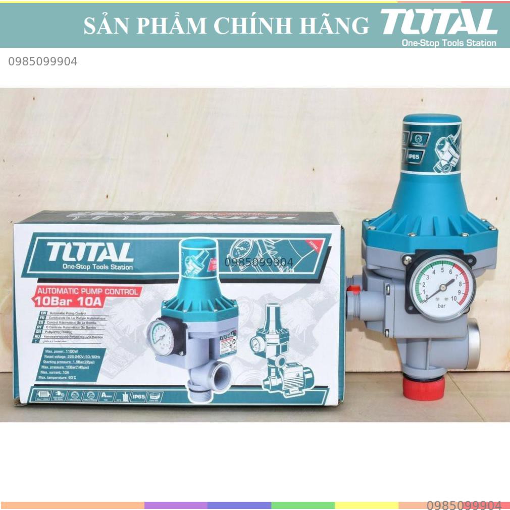 Rờ le tự động cho máy bơm nước cảm biến áp suất Total TWPS102 | rơle tự đóng tự ngắt máy motor các dòng ingco tưới vườn