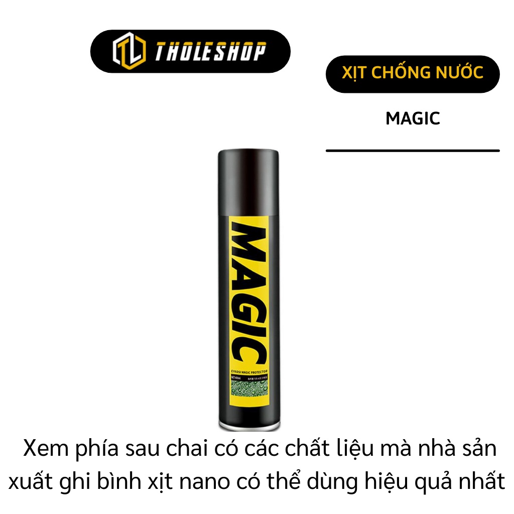 Bình Xịt Giày Chống Thấm - Chai Xịt Đồ Da, Balo Nano Chống Nước, Bụi Bẩn Magic 8801