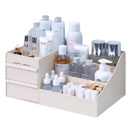 Kệ mỹ phẩm - kệ trang sức 2 tầng nhiều ngăn mẫu mới No.101260