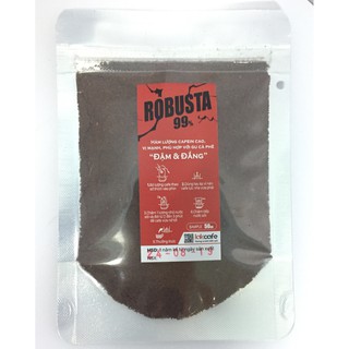 100gr Cafe Bột Robusta Nguyên Chất - Lakcafe Với Bí Quyết Nông Dân Dak Nông - Cafein Cao, Vị Mạnh, Đậm & Đắng
