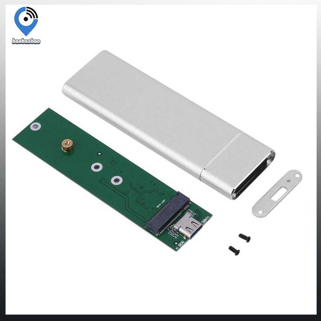 Hộp Ổ Cứng Ssd Chuyển Đổi Từ Usb 3.1 Type-C Sang M.2 Ngff 6.6 Ốp