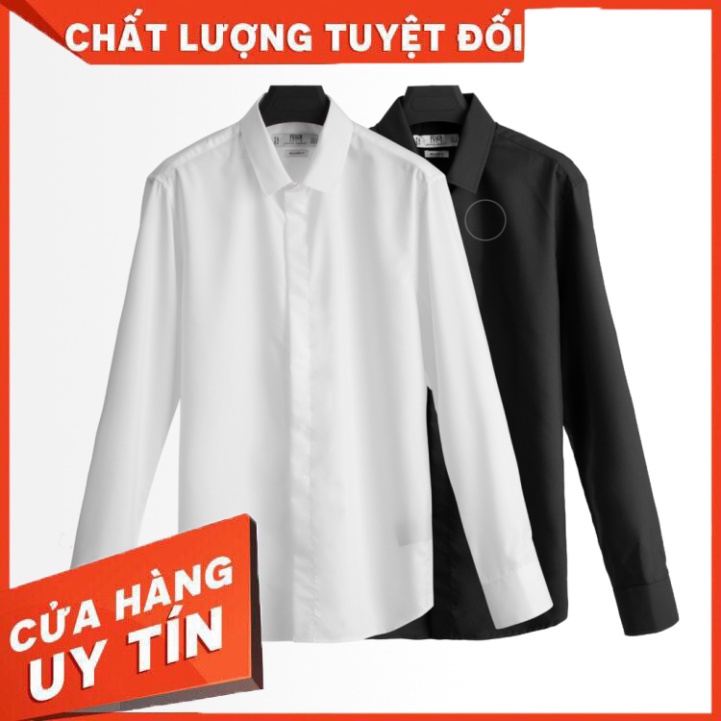 Áo sơ mi nam tay dài nam FEAER chất lụa thoáng, cao cấp Basic Long Sleeve - Hàng nhập khẩu