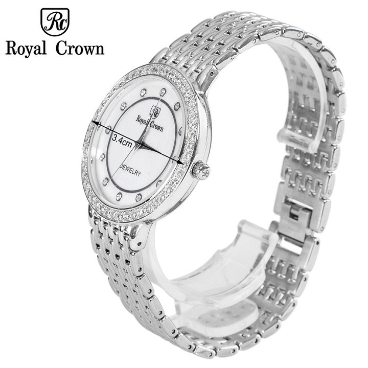 Đồng hồ nam chính hãng Royal Crown 3650 dây thép