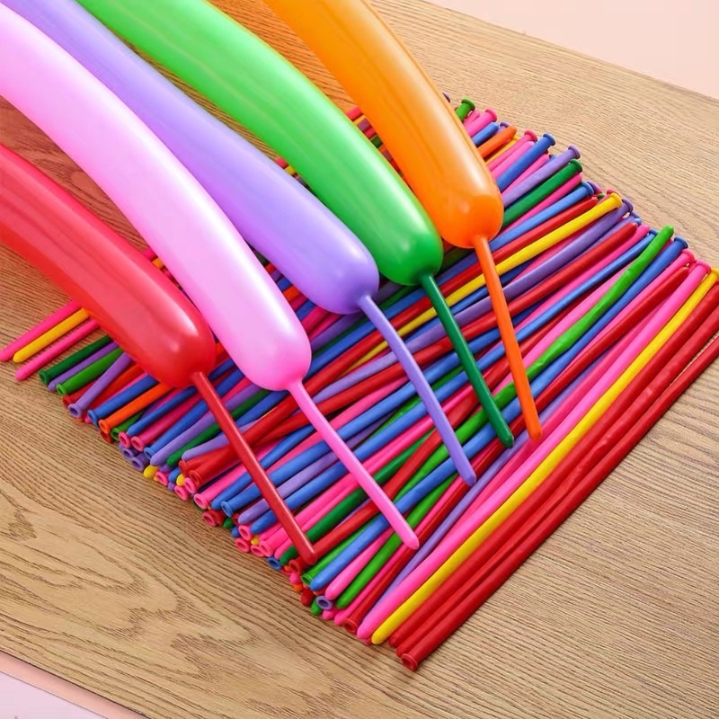 Bóng Dài Đủ Màu Tạo Hình Nghệ Thuật Bông Hoa, Hình Thú, Phối Set Trang Trí Sinh Nhật