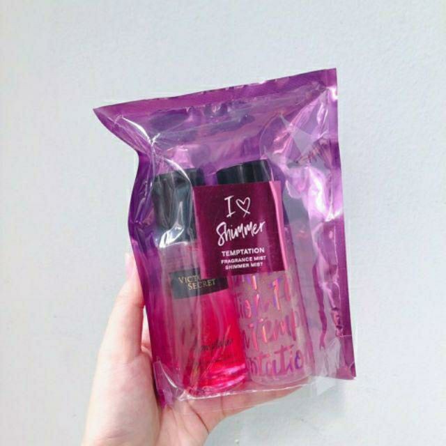 Xịt Victoria - Set 2 món xịt thơm toàn thân Mini Victoria Secret