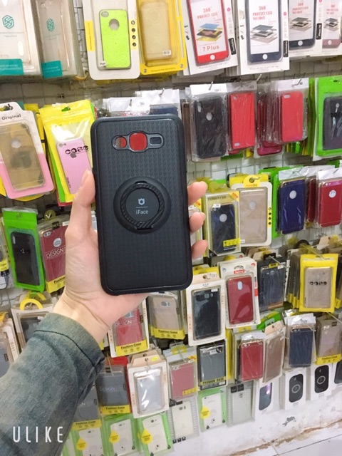 Ốp lưng dẻo đen kèm  iring sam sung J7,j7 2015