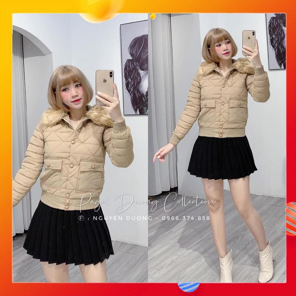 Áo Phao Nữ, Áo Khoác Phao Trang Phục Đông Túi Trần Bông Nhiều Màu Siêu Nhẹ Chống Nước. | BigBuy360 - bigbuy360.vn