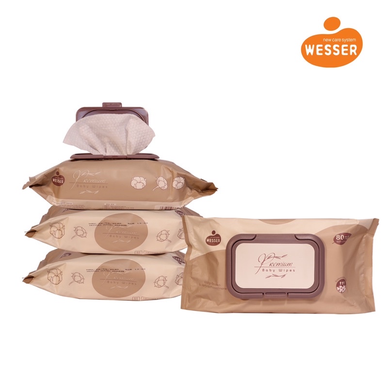 [CHÍNH HÃNG MẪU MỚI] KHĂN ƯỚT WESSER CAO CẤP DẬP VÂN NỔI KHÔNG MÙI (( HÀN QUỐC))