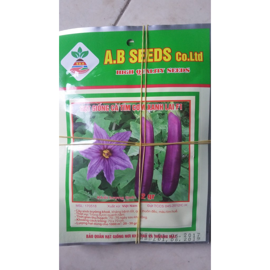 Hạt giống cà tím cơm xanh