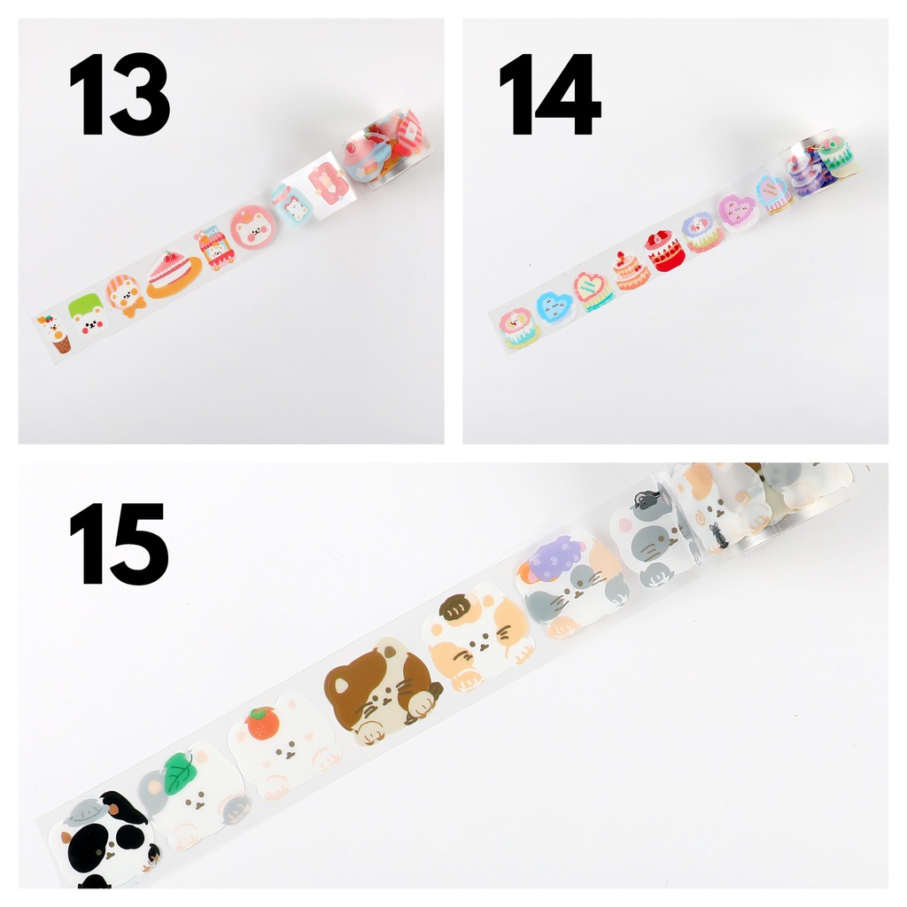 Set Sticker 100 Miếng Dạng Cuộn Băng Keo Phần 2