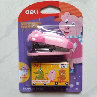Combo vĩ Kim 10 + Bấm mini 10 Deli 0452