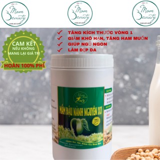 Mầm đậu nành nguyên xơ mombeauty hộp 500gr mom beauty