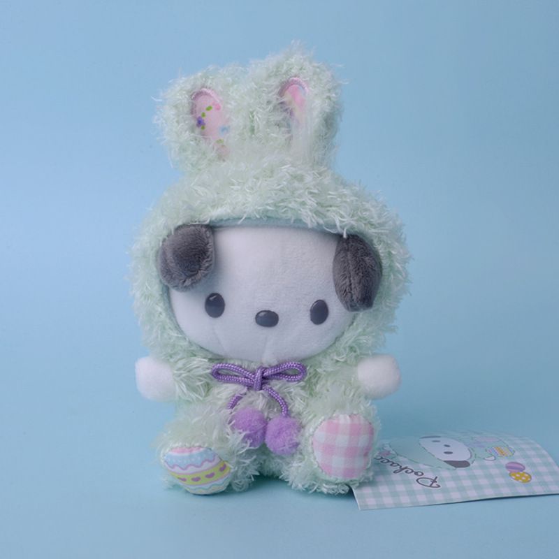 Búp bê nhồi bông Kuromi Melody Cinnamoroll Kitty phong cách lễ phục sinh 23cm/30cm treo trang trí/làm quà tặng