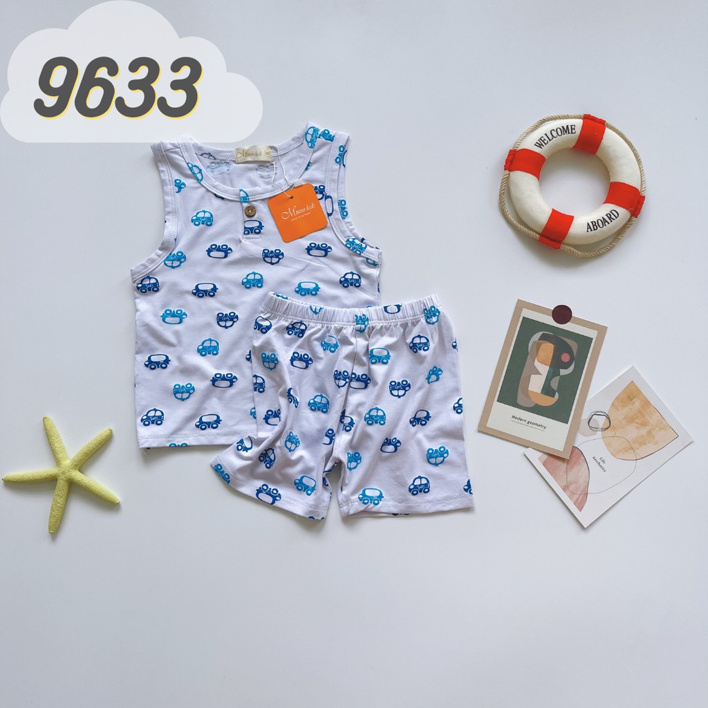 Bộ Ba Lỗ Cho Bé Nhiều Màu Có Size Từ 7-25KG