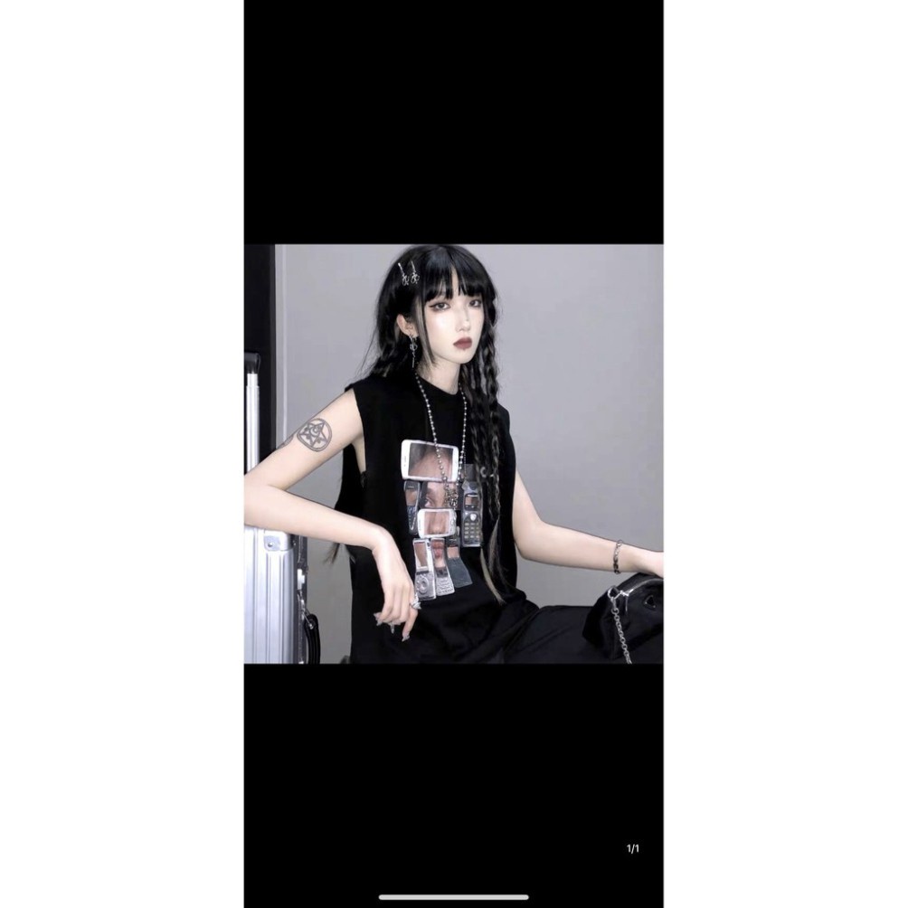 Áo thun ba lỗ nam nữ Tanktop in Phone form rộng phong cách cực cool ngầu