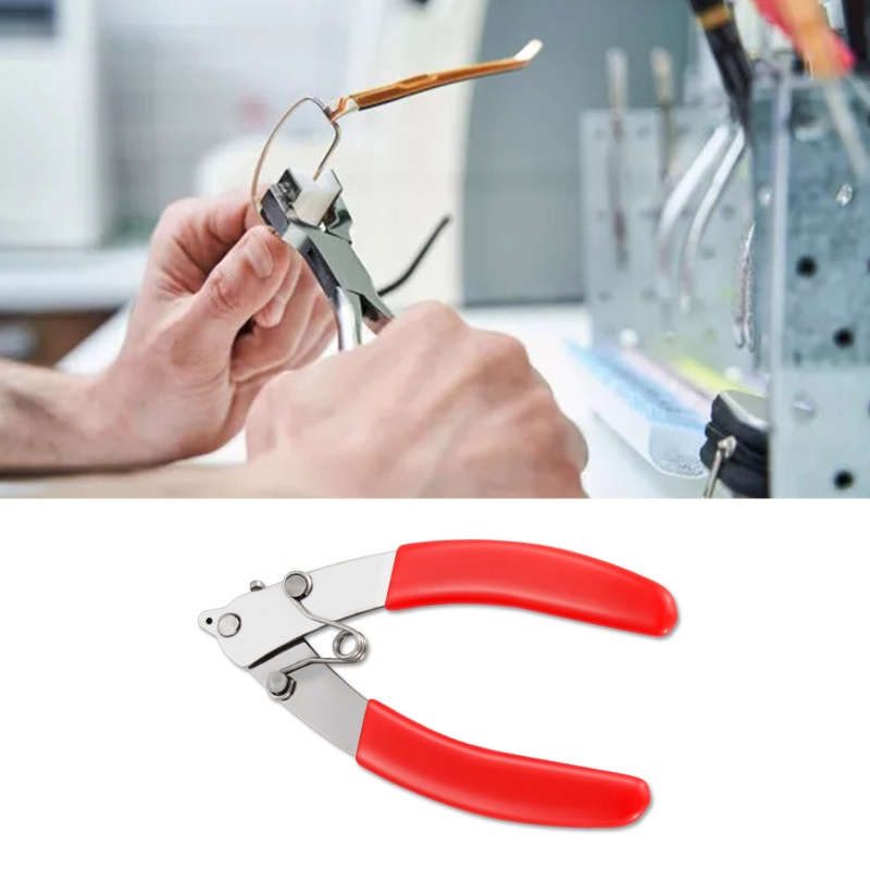 Shas Dụng Cụ Cắt Mắt Kính Cầm Tay Với Tay Cầm Màu Đỏ Dễ Sử Dụng