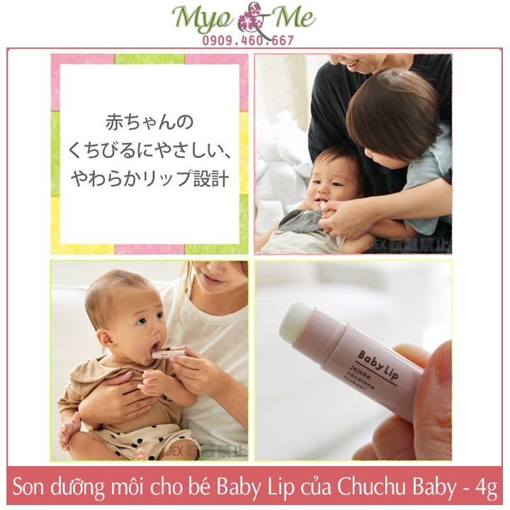 Son dưỡng môi cho bé Chuchu Baby (dùng được cho trẻ sơ sinh)