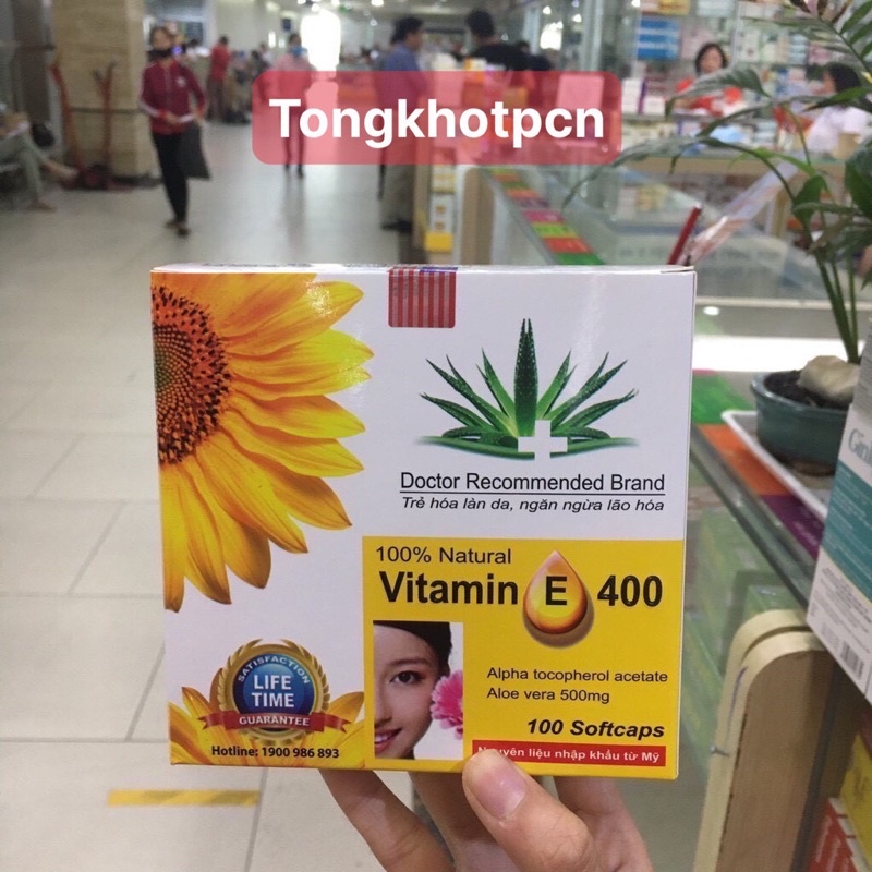 Viên uống Vitamin E 400 Hướng Dương
