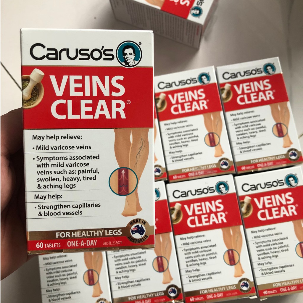 VIÊN UỐNG GIÃN TĨNH MẠCH VEINS CLEAR HỘP 60 VIÊN - HÀNG ÚC 100%