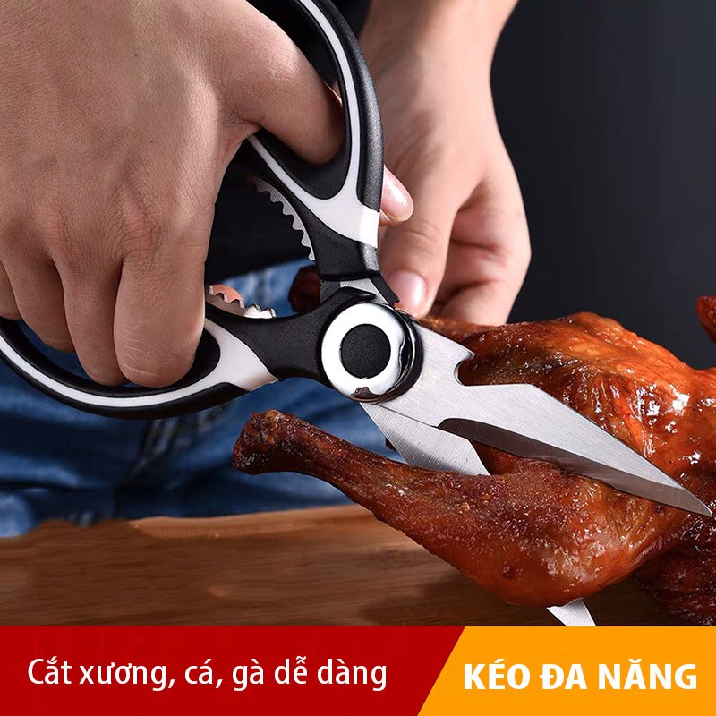 Kéo cắt xương, gà, cá đa năng chất liệu thép không gỉ