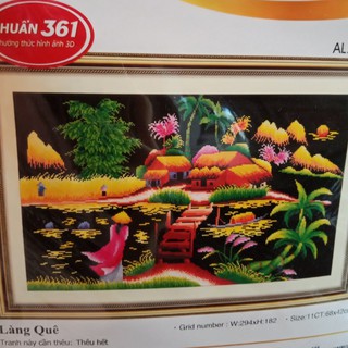 Tranh thêu Làng Quê ms 53390
