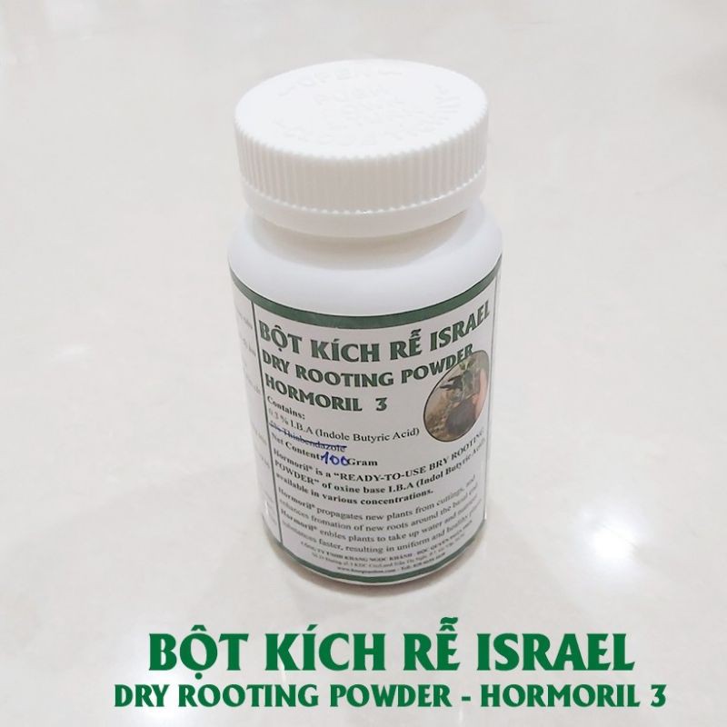 Thuốc kích rễ cực mạnh của Israel Hormoril 3 ( hủ 100g) chuyên dùng cho cây thân thảo