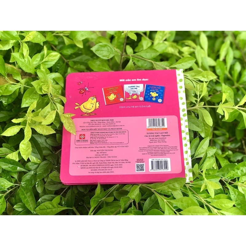 Sách-Tương tác lật mở - Các từ trái nghĩa - Opposites