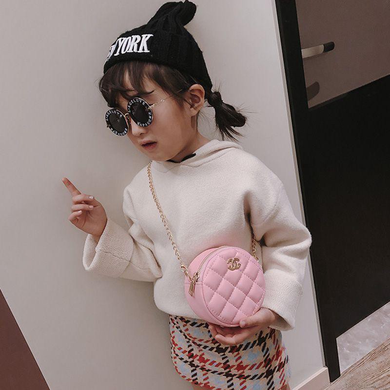 Túi đeo chéo khóa kéo năng động cho bé gái