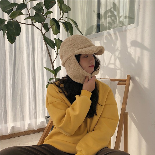 Mũ Beret Vải Cashmere Thời Trang Mùa Đông Hàn Quốc Cho Nữ