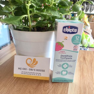 Kem đánh răng nuốt được Chicco [ 6m - 12m+] -  Ý