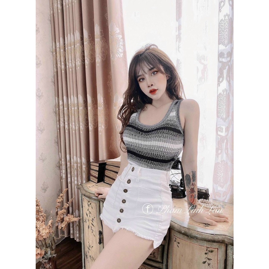 Áo len 3 lỗ quảng châu phối màu