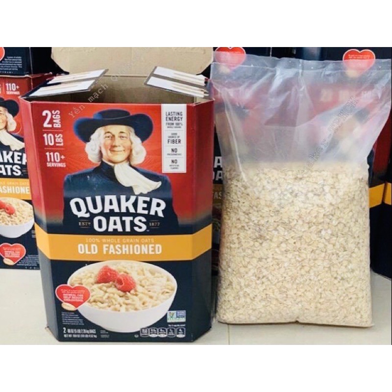 [Mã 157FMCGSALE giảm 8% đơn 500K] Yến mạch Quaker túi 2.26kg