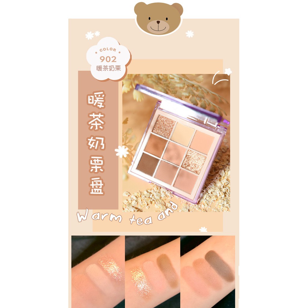 [ HOLD LIVE ] Bảng Phấn Mắt 9 Ô Màu HOLDLIVE Gấu Tím Maddie Bear HL469 | BigBuy360 - bigbuy360.vn