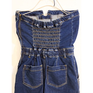 Đầm ống jean thắt dây xẻ tà