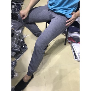 Quần nỉ thể thao nam màu ghi sáng
