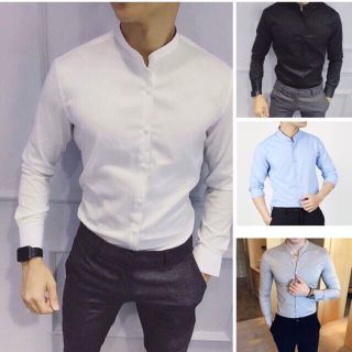 Sơ mi nam cổ trụ
