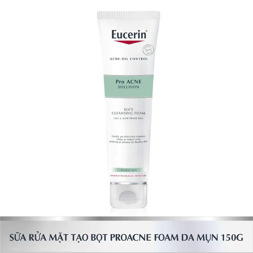 Sữa rửa mặt tạo bọt cho da mụn Eucerin Pro Acne Solution Gentle Cleansing Foam 150g