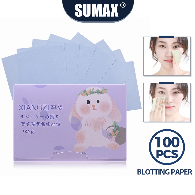 Bộ 100 tờ giấy thấm dầu SUMAX loại bỏ dầu thừa cho da mặt