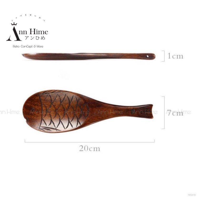Muỗng Gỗ Muôi Gỗ Nhật Bản Vintage