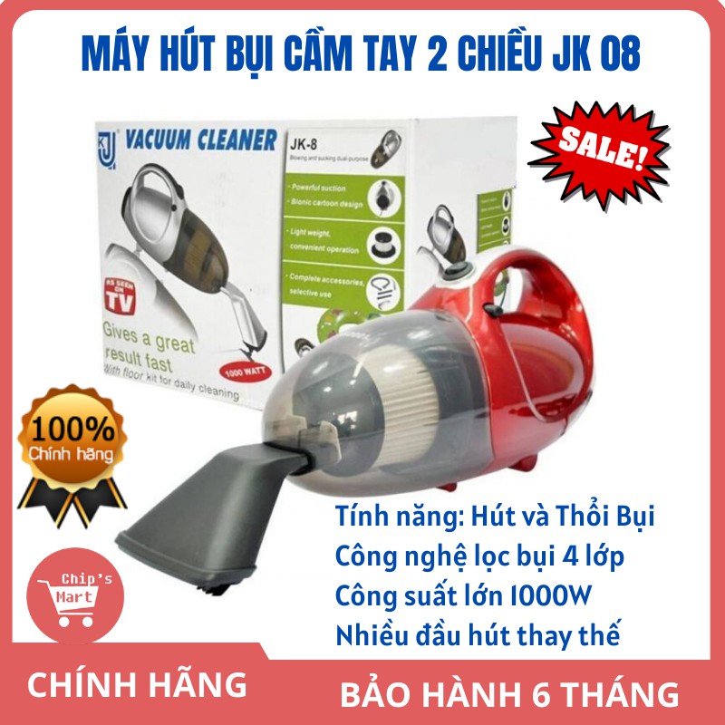 [Hàng Chính Hãng] Máy hút bụi cầm tay vacuum cleanr JK8, máy hút bụi hai chiều,đa năng