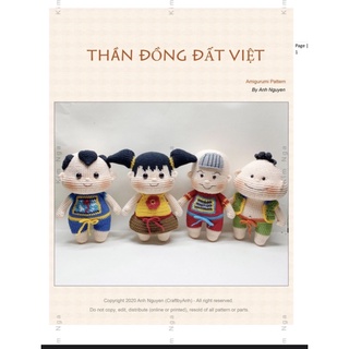 Búp bê handmade Thần Đồng Đất Việt Len