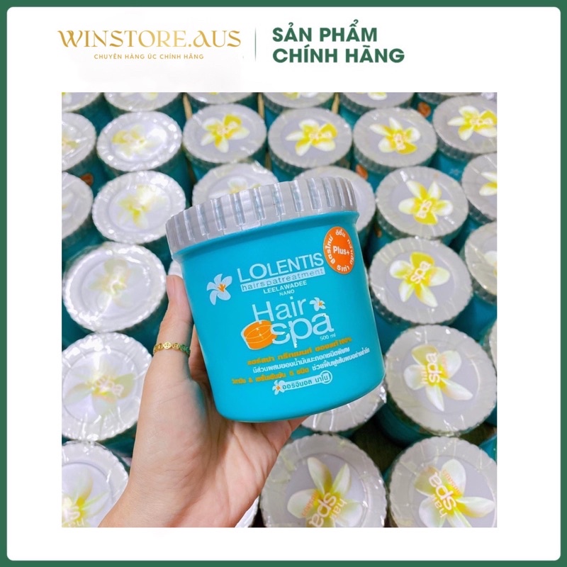 Ủ Tóc Siêu Mềm Mượt Lolentis Hair Spa Thái Lan 500ml Giúp Tóc Óng Mượt Tự Nhiên