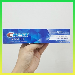 Kem đánh răng Crest 3D White Advanced Triple Whitening - 158g